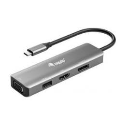 Adaptador EQUIP USB-C a USB-A/HDMI/DP/VGA (EQ133485)