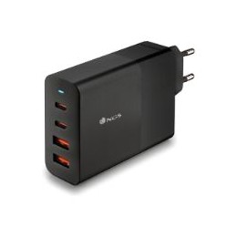 Cargador Pared NGS 2xUSB-C 2xUSB-A 100W Negro (BUD100W)