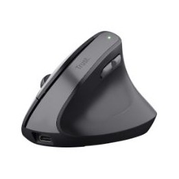 Ratón Vertical Trust Bayo II Óptico RF Negro (25145)