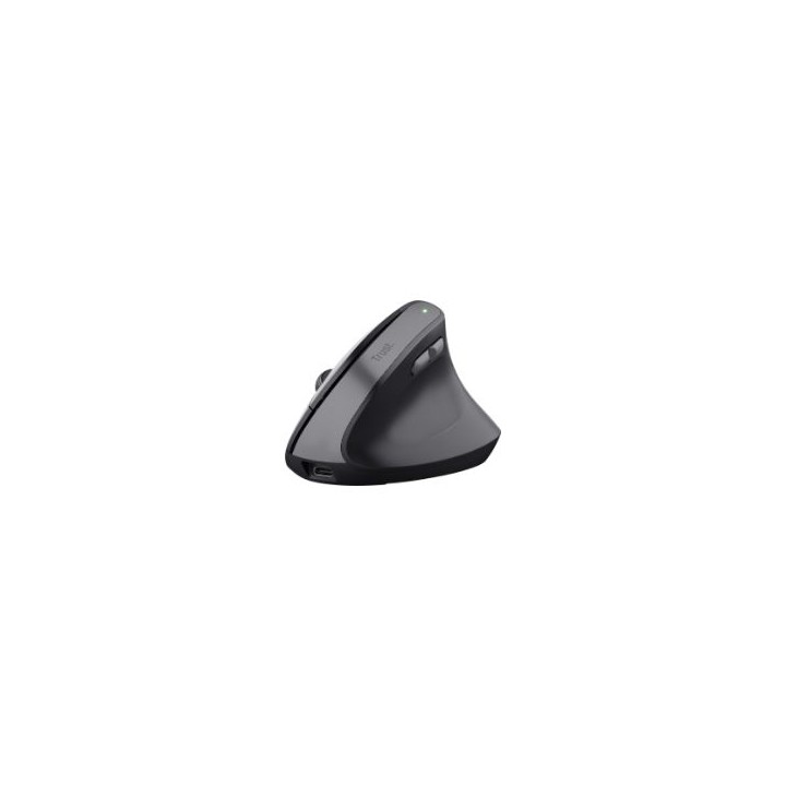 Ratón Vertical Trust Bayo II Óptico RF Negro (25145)