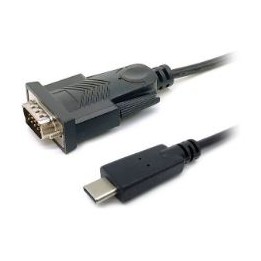 Cable EQUIP USB-C/M a RS232 DB9/M 1.5m Negro (EQ133392)