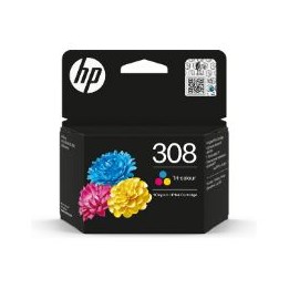 Tinta HP 308 Tricolor Cian/Magenta/Amarillo (7FP20UE)