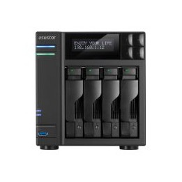 NAS Asustor DDR3 2Gb SATA2/3 4 Bahías Negro (AS7004T)