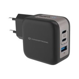 Cargador CONCEPTRONIC USB-A/C 67W Negro (ALTHEA17B)