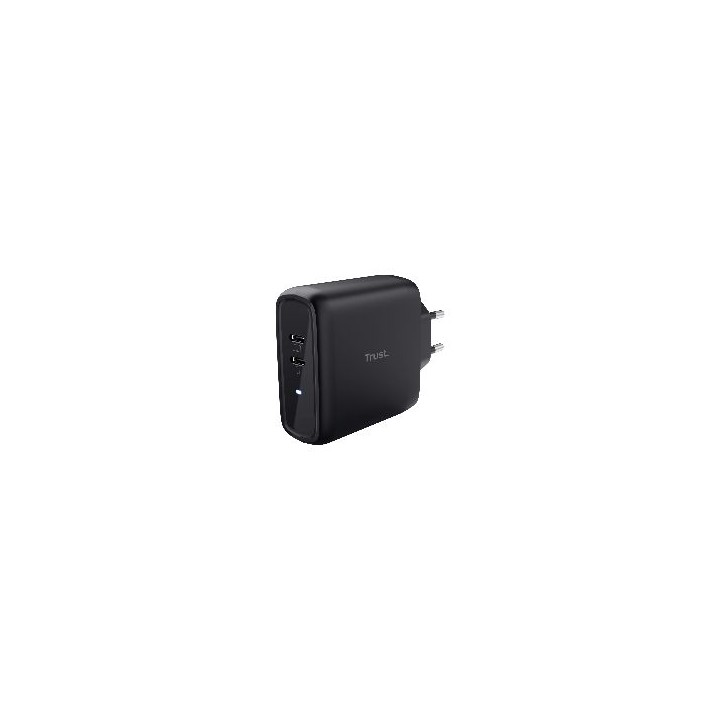 Cargador de Pared Trust Maxo 65W 2xUSB-C Negro (25380)