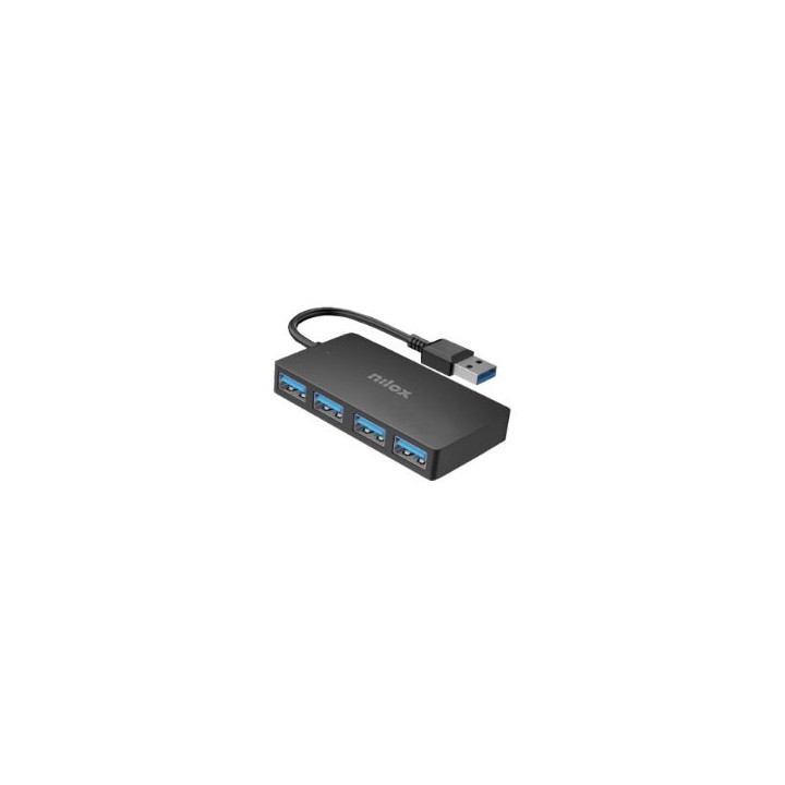 HUB NILOX 4xUSB-A 3.0 Negro (NXHUB403)