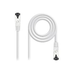Nanocable Cat.8.1 SSTP 30cm Blanco (10.20.2000-L30-W)