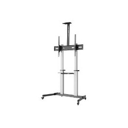 Soporte Suelo EQUIP con Ruedas 60"-100" Plata EQ650631)