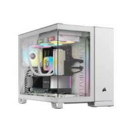 Caja Corsair 2500X mATX Mini-ITX Blanca (CC-9011266-WW)