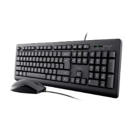 Teclado+Ratón Trust Primo USB-A 1.8m Negro (23972)