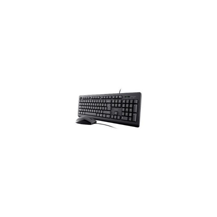 Teclado+Ratón Trust Primo USB-A 1.8m Negro (23972)