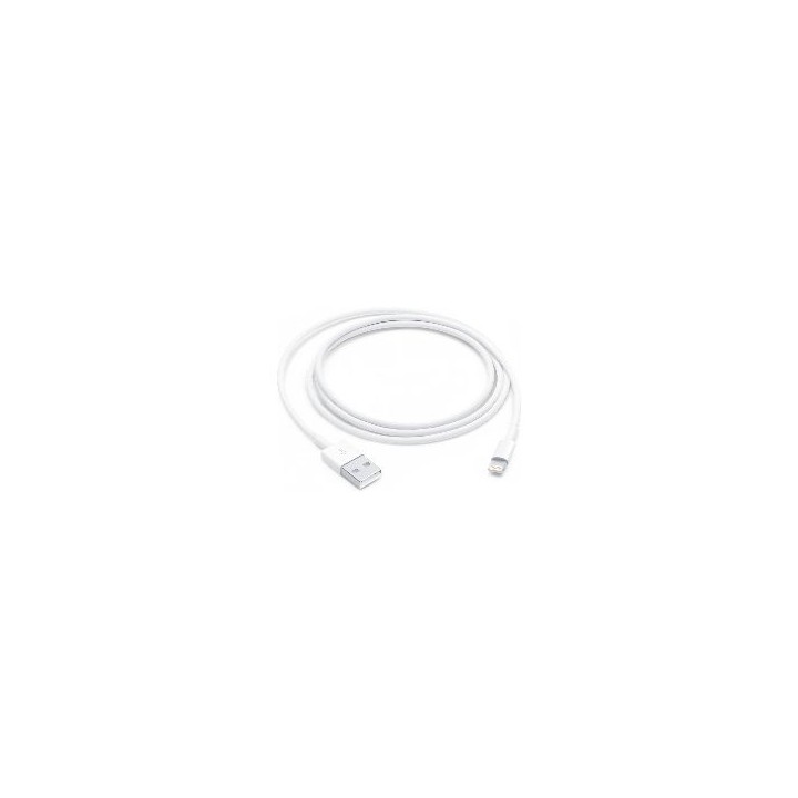 Cable Apple USB-A/M a Lightning/M 1m Blanco (MUQW3ZM/A)