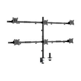Soporte Mesa EQUIP 6Pantallas 17"-32" (EQ650160)