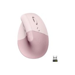 Ratón Vertical LOGITECH Óptico RF/BT Rosa (910-006478)