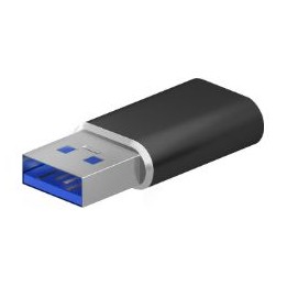 Adaptador AISENS USB-A/M a USB-C/H Negro (A108-0678)