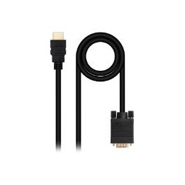 Nanocable HDMI/M a VGA/M 1.8m Negro (10.15.4348)
