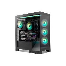 Caja NOX ARGB USB ATX mATX ITX Negra (NXHUMMERGLOCKBK)