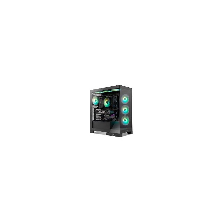 Caja NOX ARGB USB ATX mATX ITX Negra (NXHUMMERGLOCKBK)