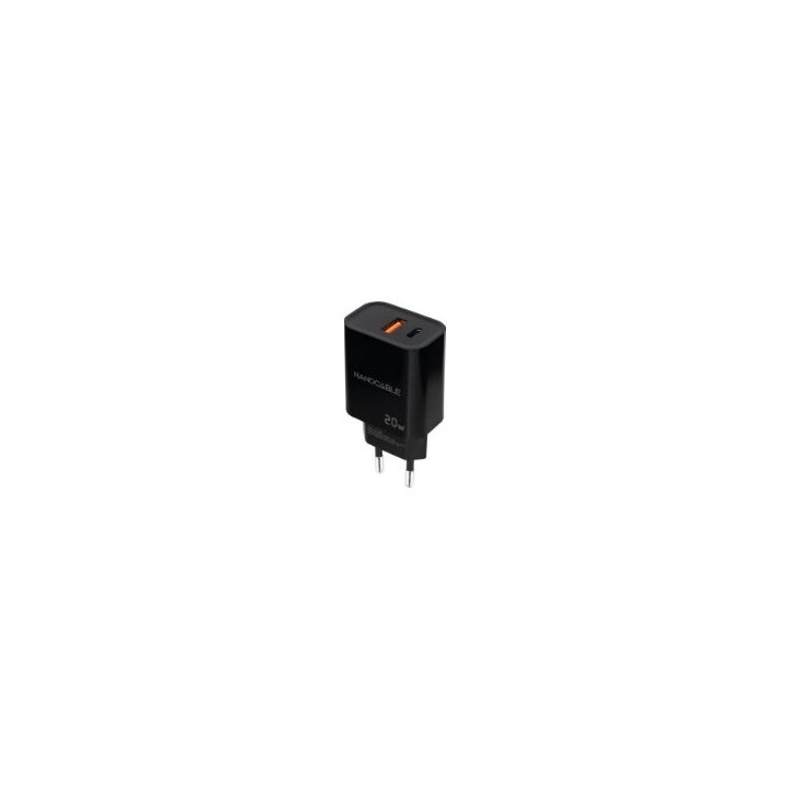 Cargador de Pared Nanocable USB-A/C Negro (10.10.2008)