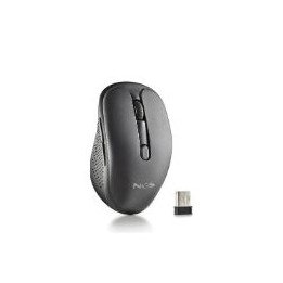 Ratón NGS Óptico Wireless 1600dpi Negro (EVORUSTBLACK)