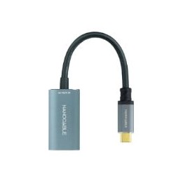 Nanocable USB-C/M a DP/H 15cm Gris (10.16.4104-G)