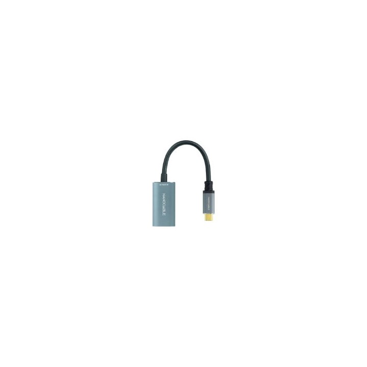 Nanocable USB-C/M a DP/H 15cm Gris (10.16.4104-G)