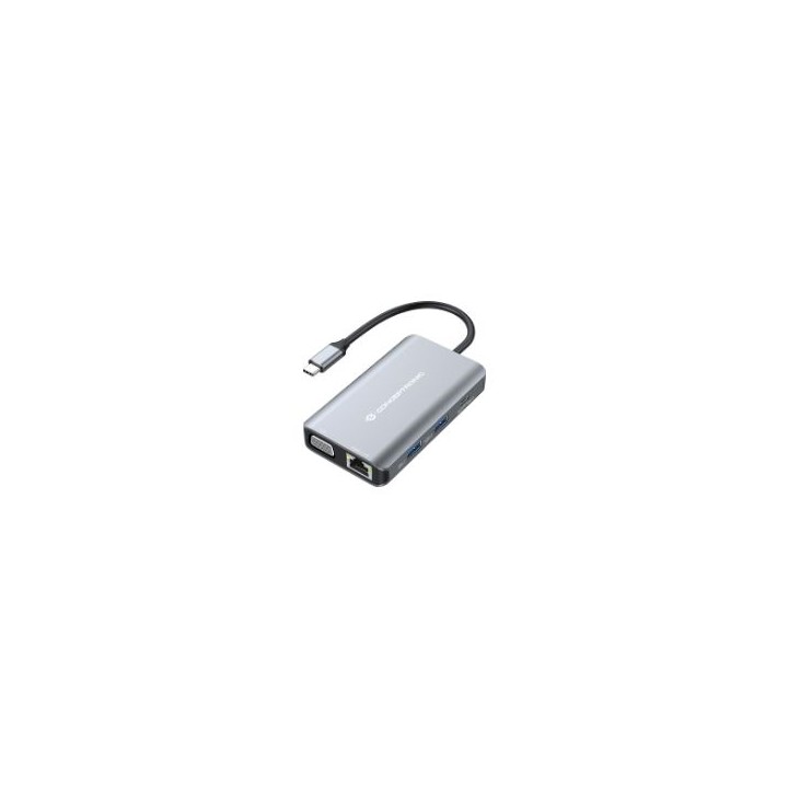Adaptador CONCEPTRONIC USB-C 7en1 100W Gris (DONN21G)