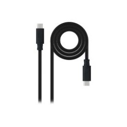 Nanocable USB-C/M a USB-C/M 1.5m Negro(10.01.4101-L150)