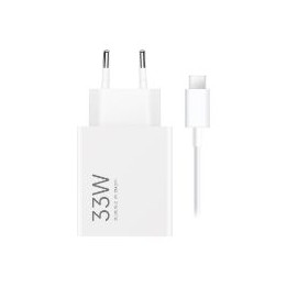 Cargador de Pared XIAOMI 33W 1xUSB-A Blanco (BHR9956EU)