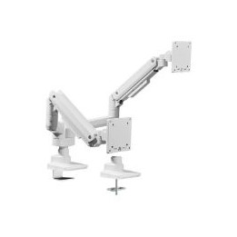 Soporte Mesa EQUIP 2Brazos 17"-35" Blanco (EQ650183)