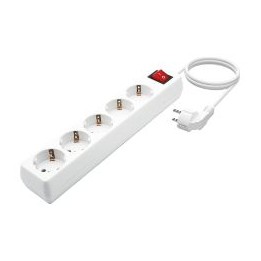 Regleta AISENS 5xSchuko Interruptor Blanca (A154-0651)