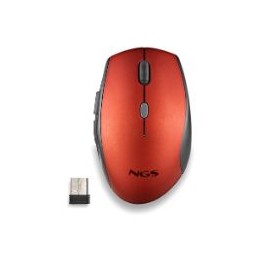 Ratón NGS Bee Wireless hasta 1600dpi Rojo (BEERED)