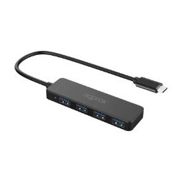 Hub Approx USB-C a 4xUSB-A 3.0 27cm Negro (APPC54)