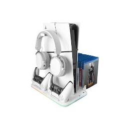 Soporte Mars Gaming RGB para PS5 Blanco (MPS5B2)