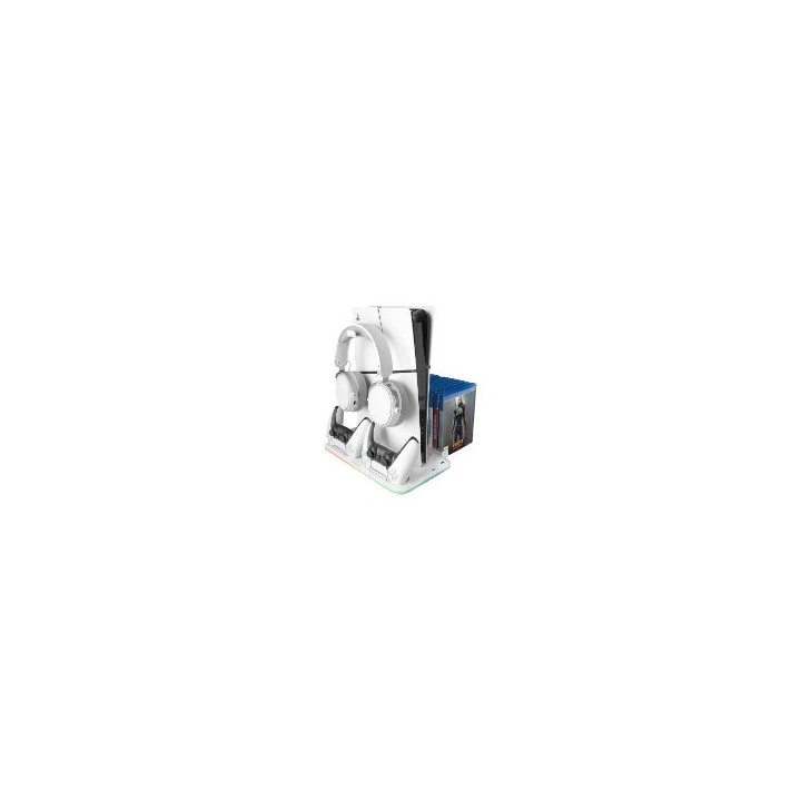Soporte Mars Gaming RGB para PS5 Blanco (MPS5B2)