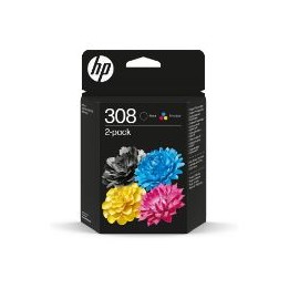 Tinta HP 308 Pack Negro/Tricolor (6L6S6UE)