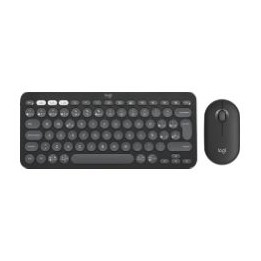 T+Ratón LOGITECH Pebble 2 RF BT Grafito (920-012227)