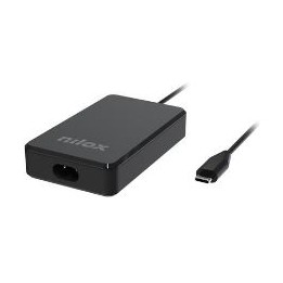 Cargador NILOX GaN 65W USB-C Negro (NXPDCGAN65W)