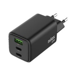 Cargador Pared NILOX 65W 2xUSB-C 1xUSB-A (NXGANUSBC65)