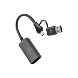 Capturadora Video Nanocable HDMI a USB-A/C (10.15.0001)