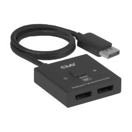 Switch Club 3D 2xDP 8K UHD/60Hz Negro (CSV-1009)