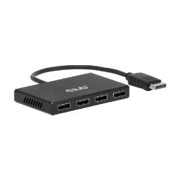 Hub Club 3D 4xDP 4K UHD/30Hz Negro (CSV-7400)