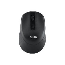 Ratón NILOX Ergonómico Wireless Negro (NXMWS101)