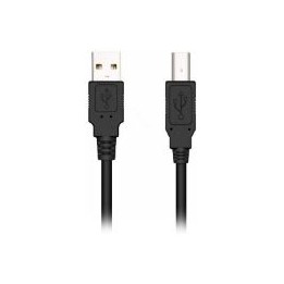 Cable NILOX USB-A/M a USB-B/M 1.8m Negro (NXUSB2-AB-2)