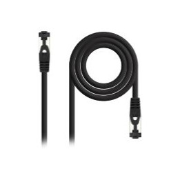 Nanocable Cat.8.1 SSTP 30cm Negro (10.20.2000-L30-BK)