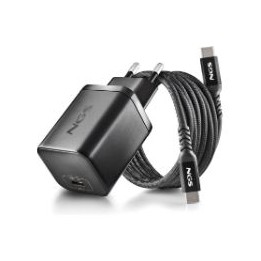 Cargador NGS GaN 65W 1xUSB-C Cable 1.5m (BUD65W-C)
