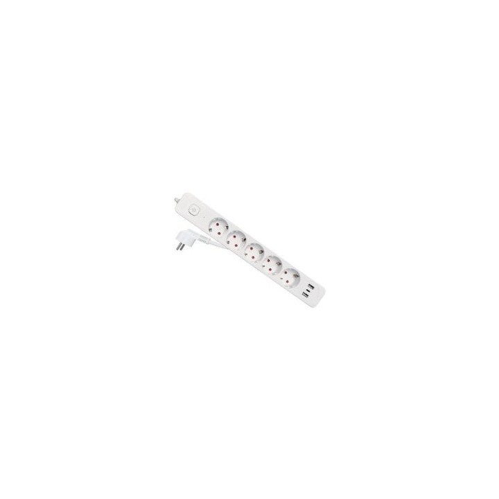 Regleta EQUIP 5xSchuko 3xUSB-A/C Interruptor (EQ245555)