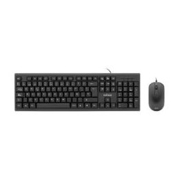 Teclado+Ratón NILOX USB 2.0 Negro (NXKME000005)