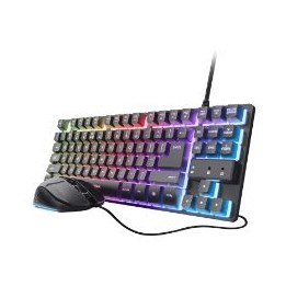 Teclado+Ratón Gaming Trust GXT 798 USB-A Negro (25638)