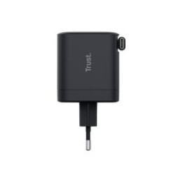 Cargador Trust Maxo Retráctil 65W USB-C Negro (25805)